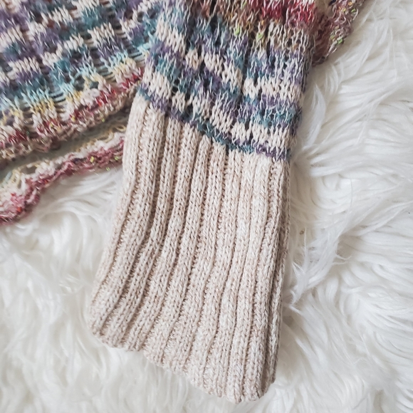 Free People | Wide Neck Striped Open Knit Sweater - Picture 3 of 4